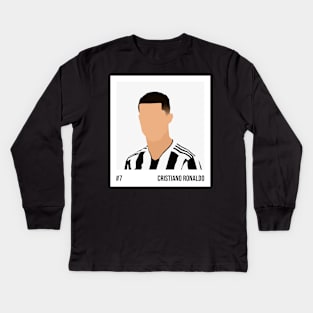 Cristiano Ronaldo Minimalistic Camera Film Kids Long Sleeve T-Shirt